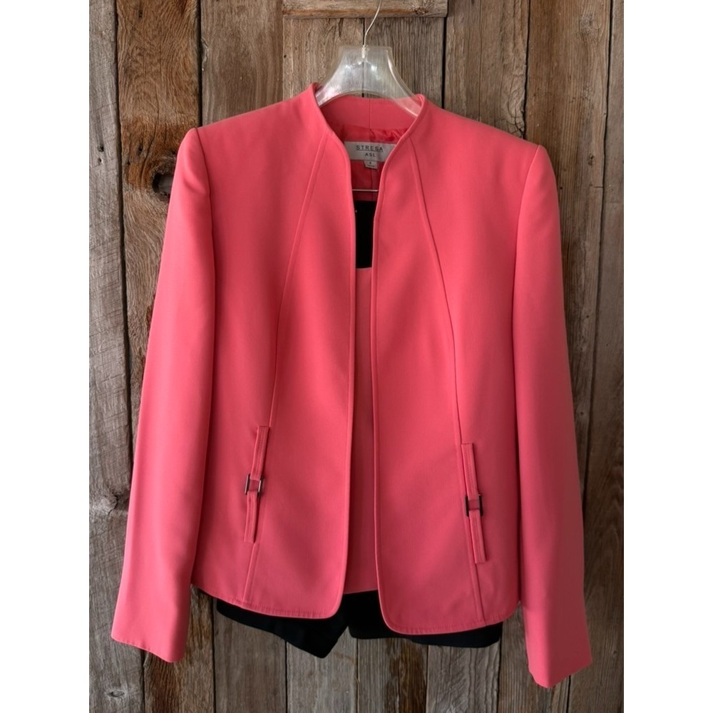 Stresa ASL 2009 3 Piece Suit Jacket Blouse Slacks Size 6